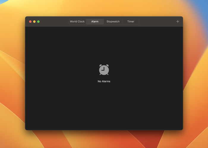 Setting Up Alarm On Mac Clock App Alarm Menu