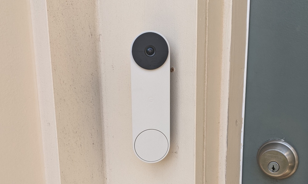 Google Nest Wireless Smart Doorbell Installed