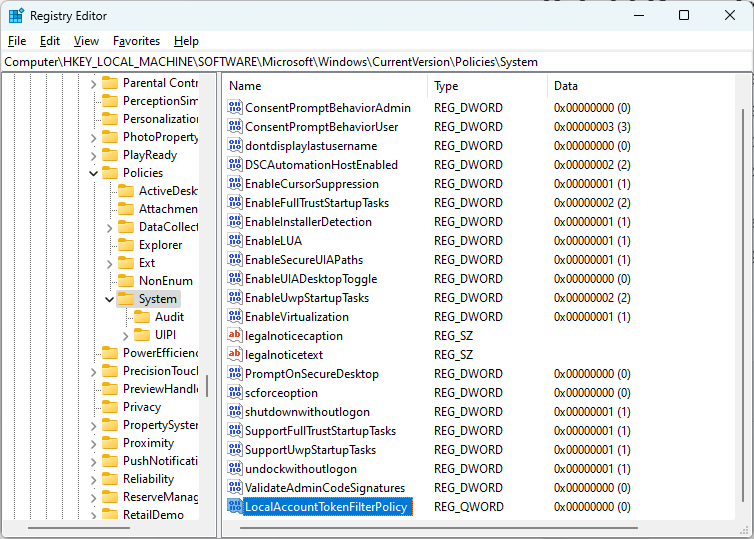 Renaming new key in Registry Editor.