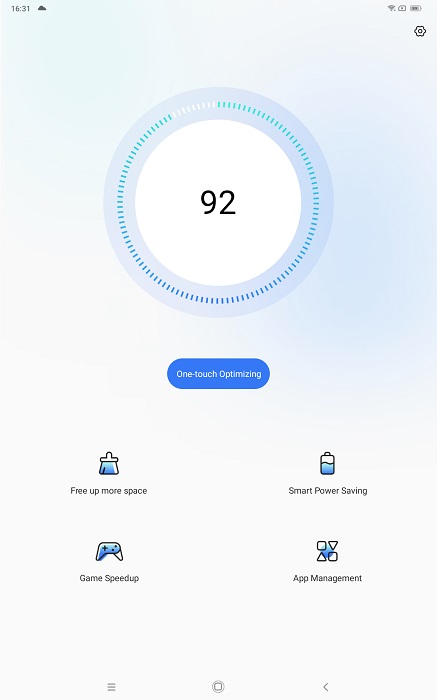 System Manager app view on Blackview Tab 15.