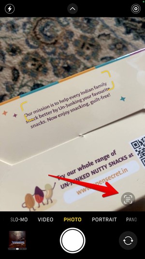 Iphone Camera Live Text