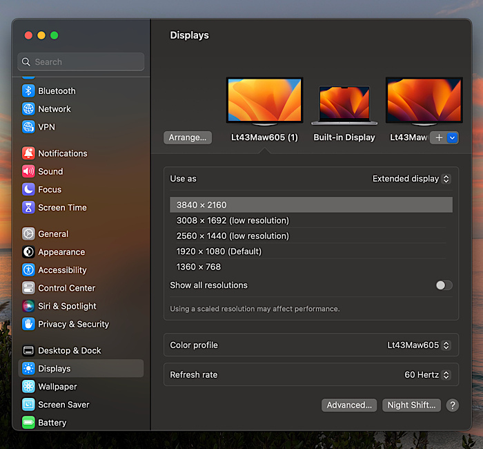 Mte Ugreen Display Settings App