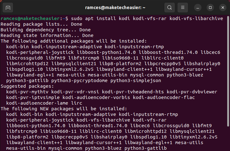 Kodi With Iagl Install Kodi The installation process for Kodi.