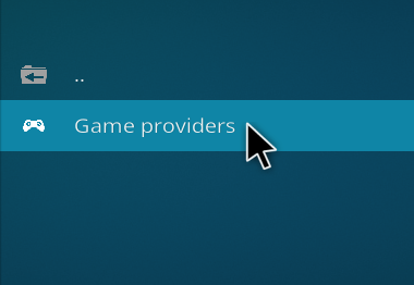 A picture of the Game providers category inside Morris' repository.