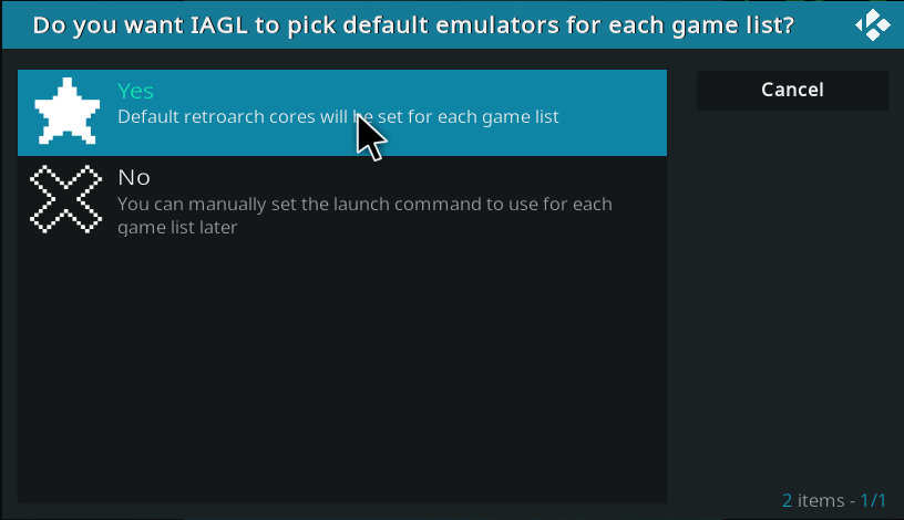 A picture showing IAGL's Retroarch link.