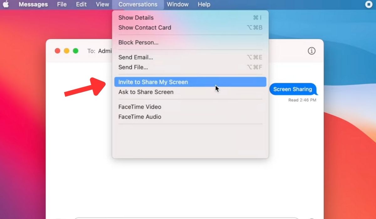 Invite to Share My Screen