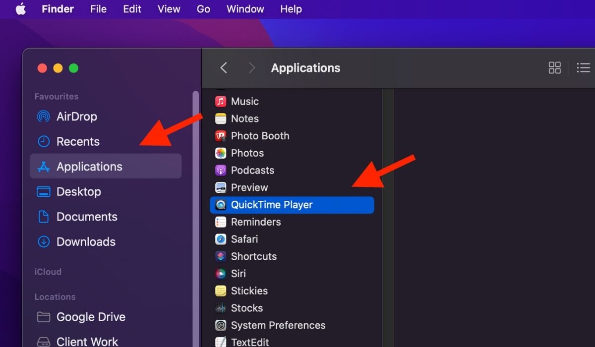 Open-quicktime-player