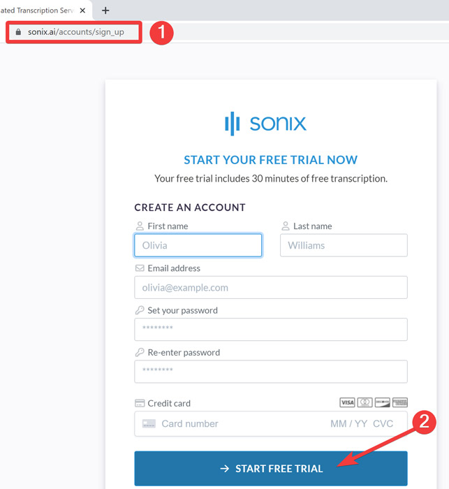 Audio To Text Opening Sonix