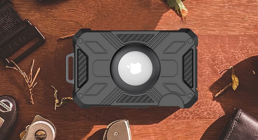 Berxoeti Aluminum Wallet With Airtag Holder