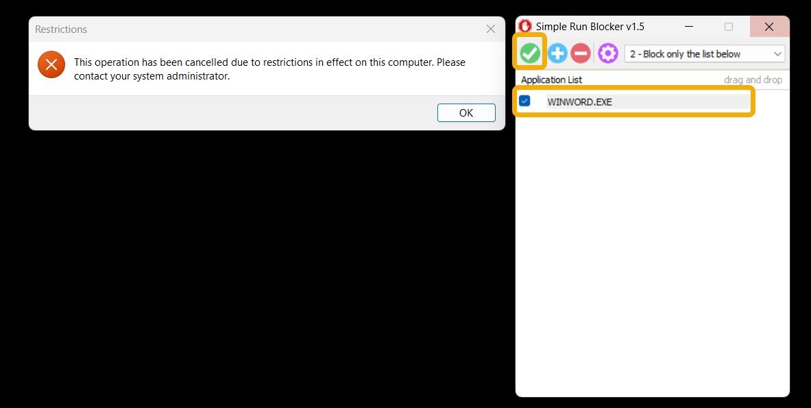 Confirming block app addition. 