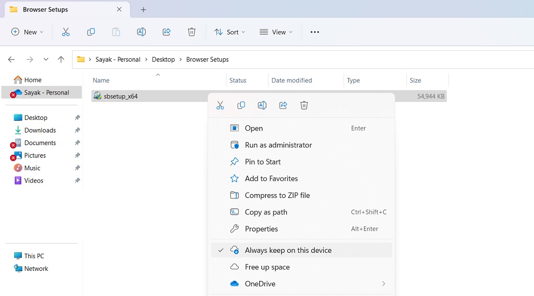 File Explorer always keep on.