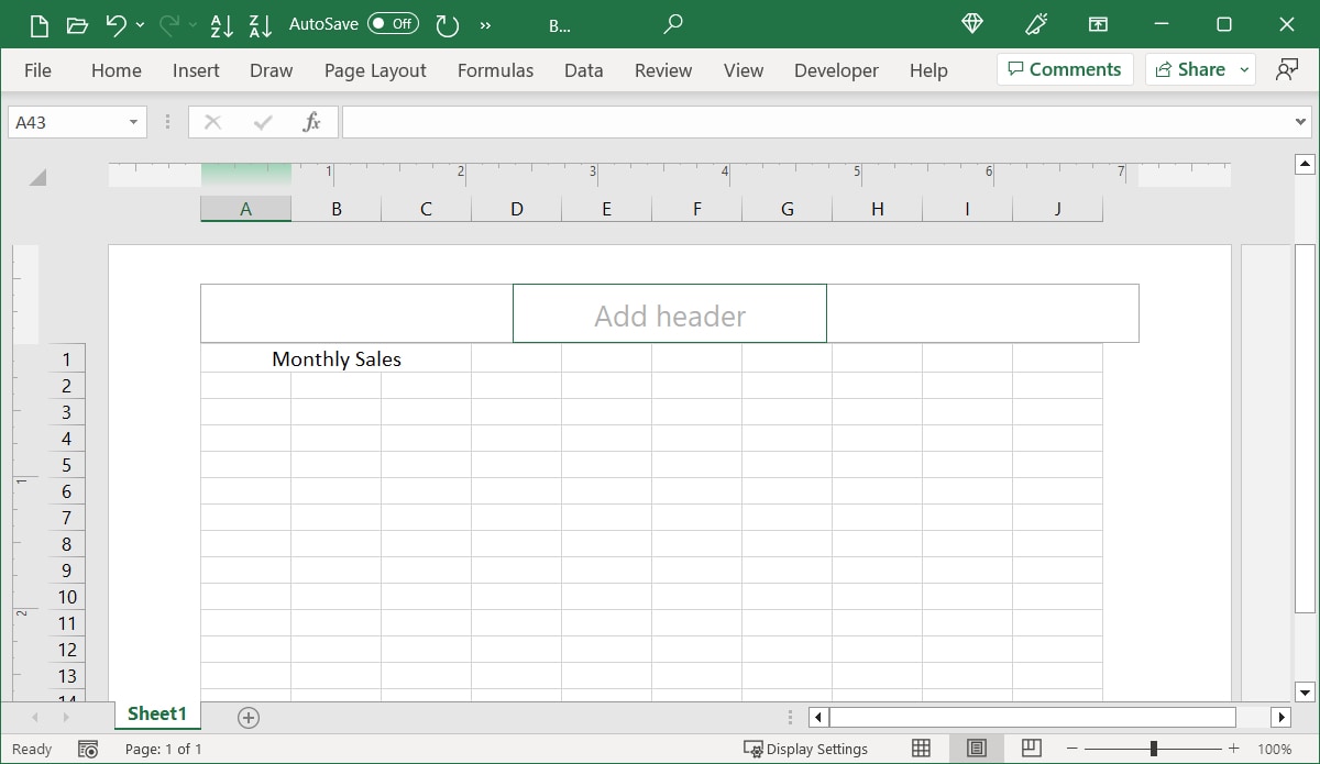 Deleted watermark in Excel