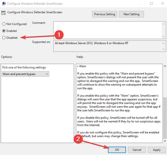 Disable Smartscreen In Gpedit