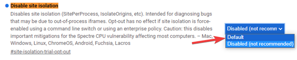 Disable Strict Select Default From Drop Down Menu