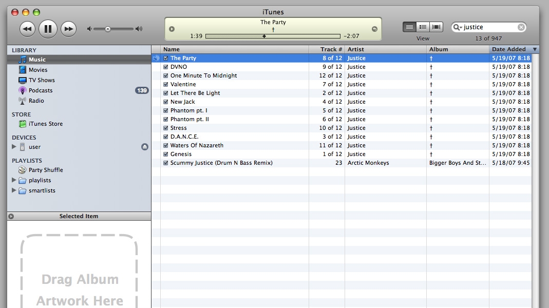 iTunes Helper interface overview. 