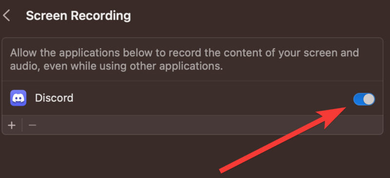 Discord Screen Giving Screen Recording Permission To Discord On Mac