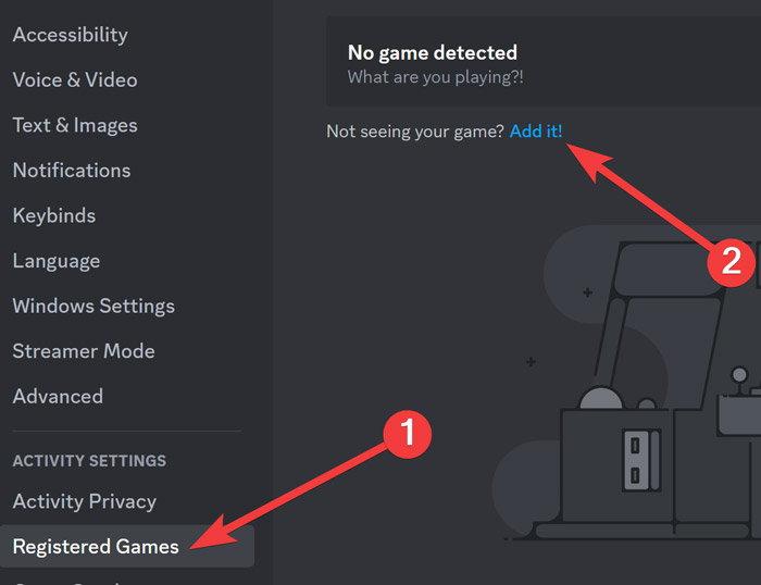 Discord Screen Manually Adding Games To Discord