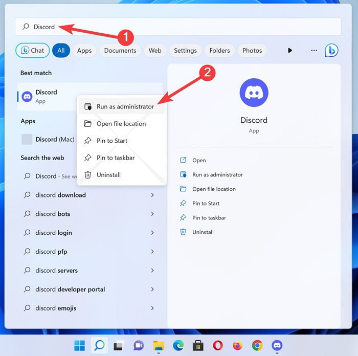 Discord Screen Running Discord With Admin Privilages On Windows