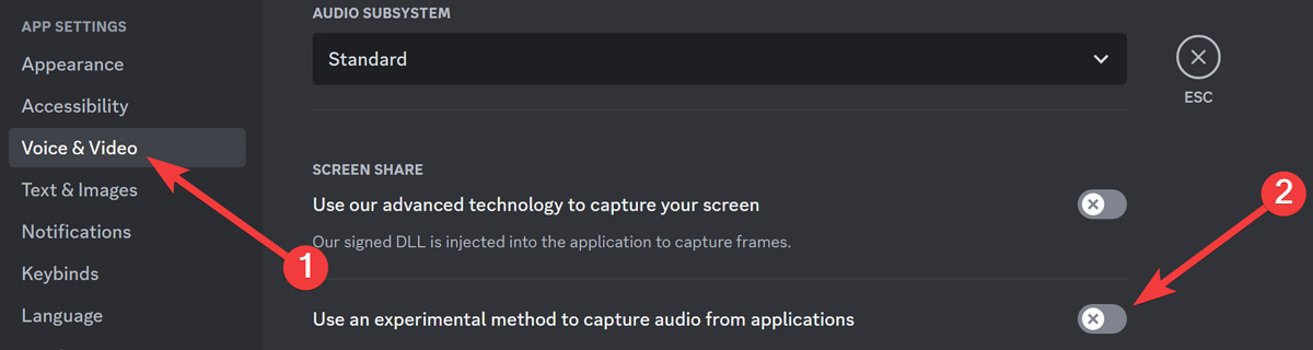Discord Screen Turning Off Experimental Method On Discord