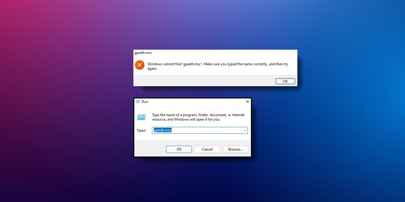 Enable Group Policy Editor Windows