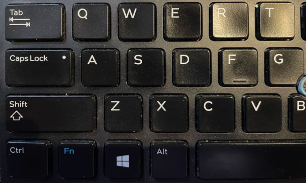 Keyboard showcasing "Fn" key. 