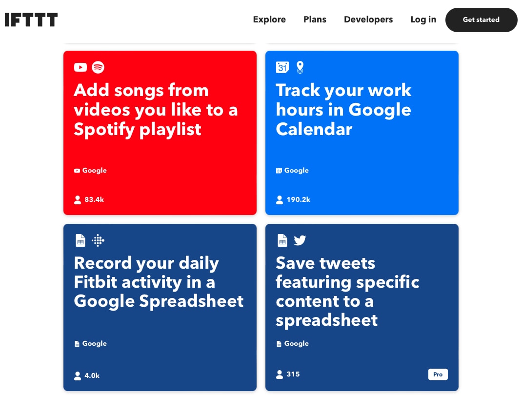 IFTTT Applets