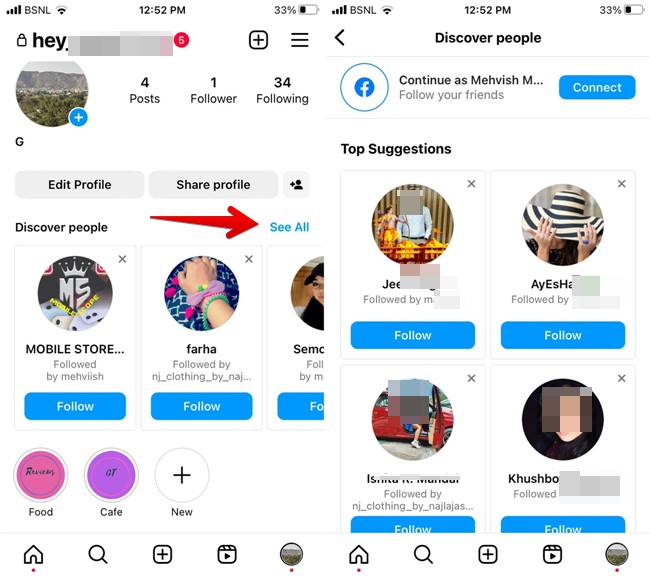 Instagram Discover People