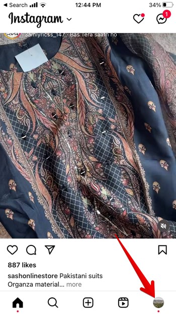 Instagram Profile Tab