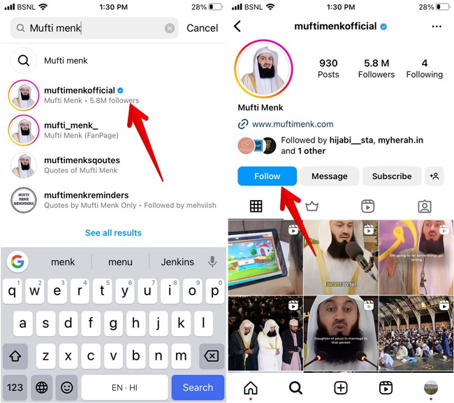 Instagram Search People To Add