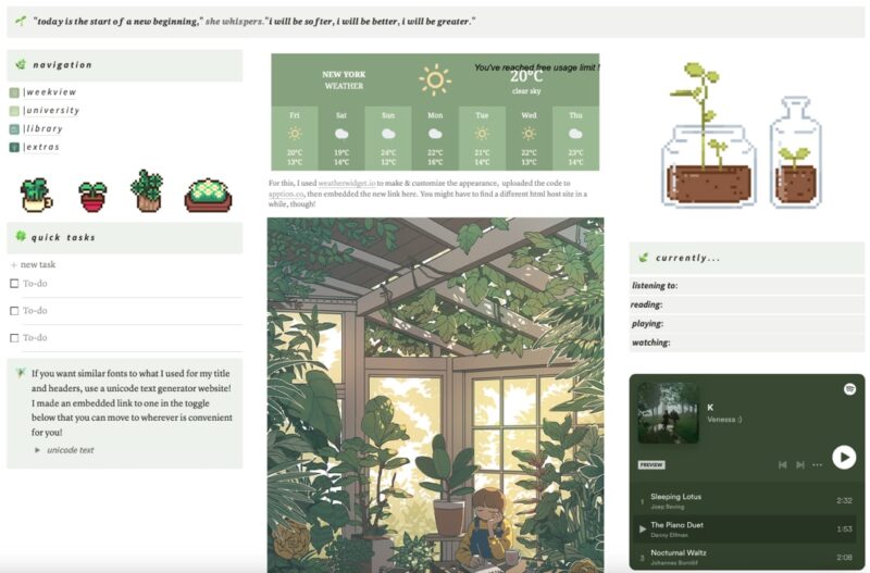 Life and School Management template main page