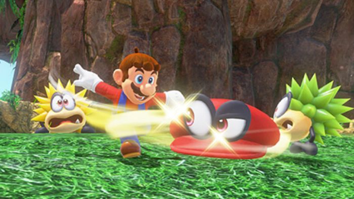 Mario Games Odyssey in-game view.