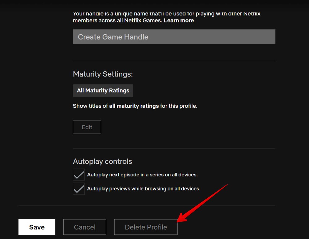 Netflix Pc Delete Profile