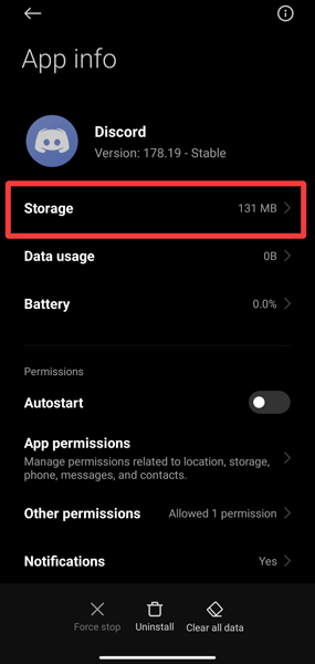 Open Discord Storage
