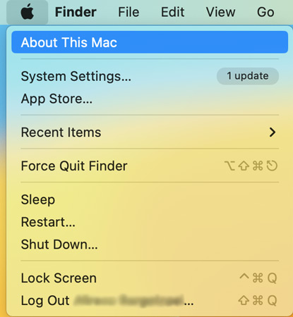 Opening About This Mac2