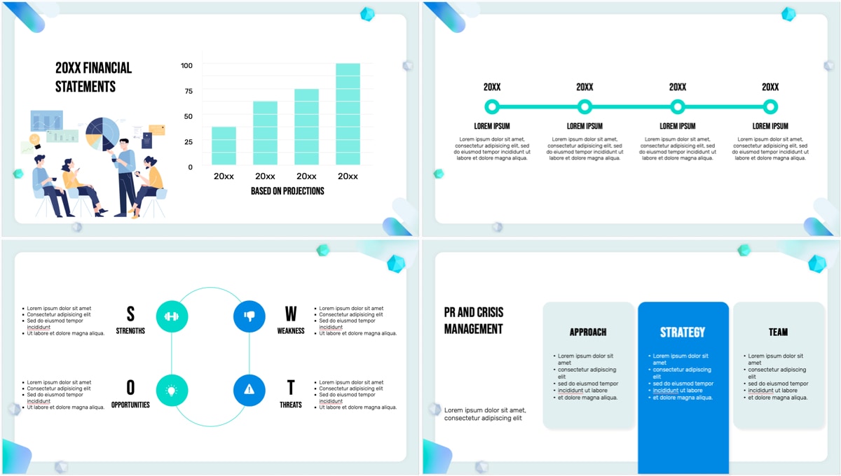 Project Presentation template slides