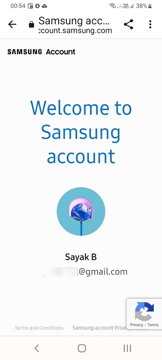 Welcome to your Samsung account on the Samsung Wallet app.