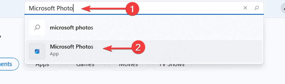 Search For Microsoft Store