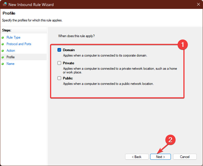 Select When The Rule Will Apply