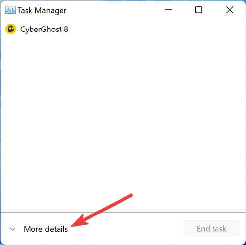 Start Menu Accessing Task Manager Full Screen 2