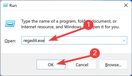 Start Menu Opening The Registry Editor