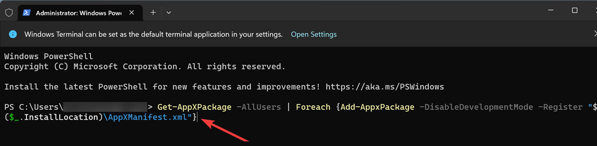 Start Menu Reinstalling Start Menu On Powershell