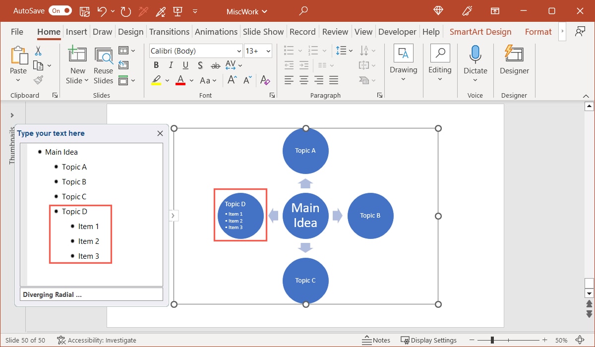 Text Pane indents for a list