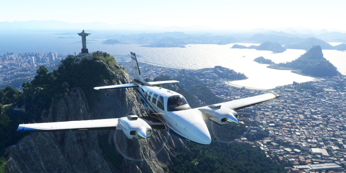 Microsoft Flight Simulator 2020 in-game view.