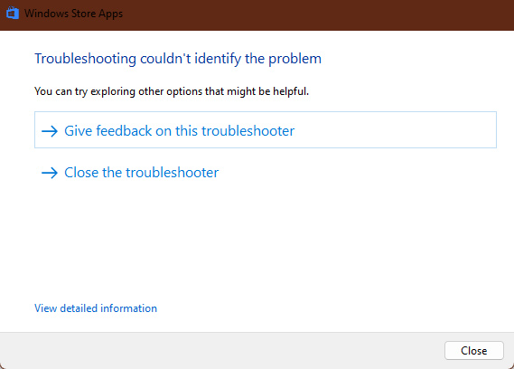 Troubleshooting