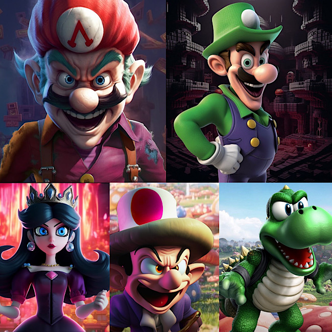 Ai Super Mario Villains Characters 2