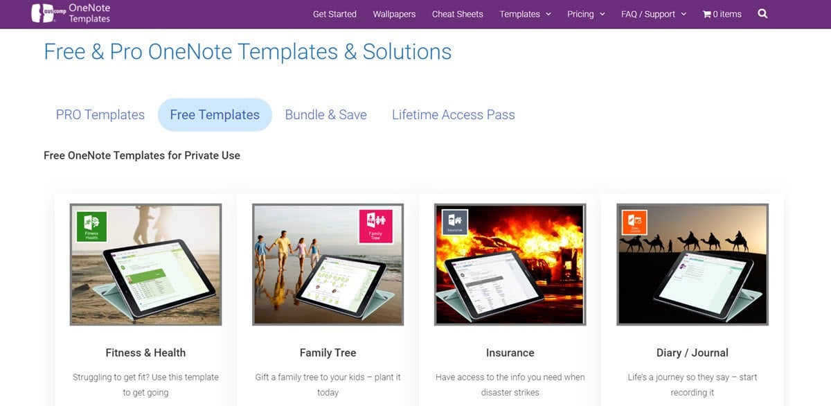 Onenote Top Templates Top Sites to Download OneNote Templates for Free - Make Tech Easier