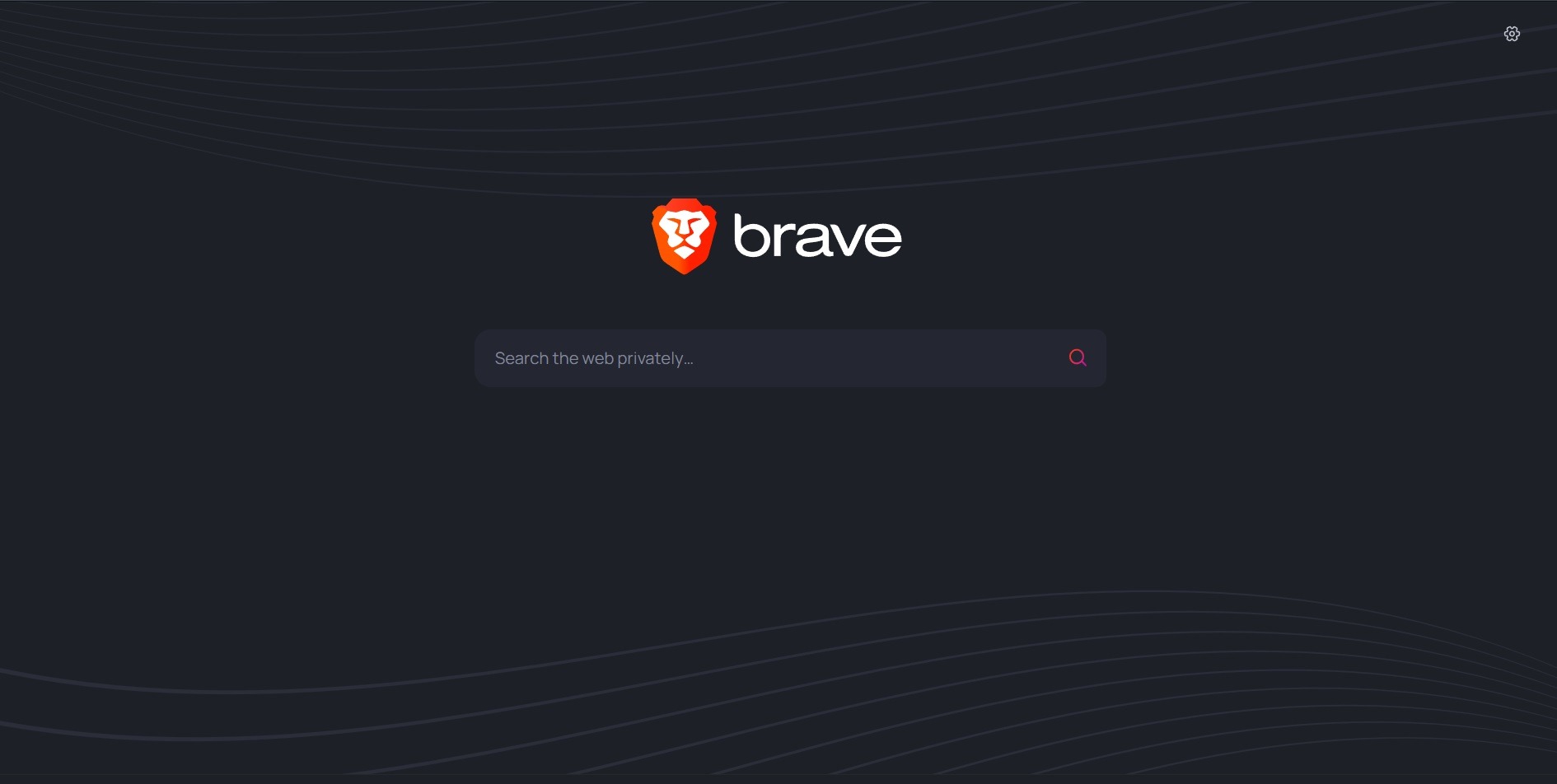 Brave search home page