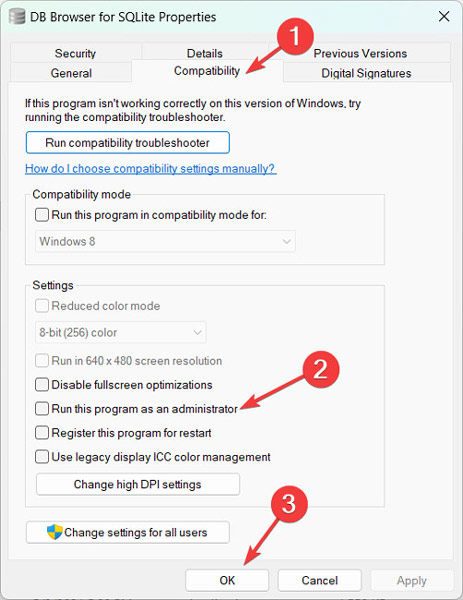 Enabling "Run this program as an administrator" in program properties. 