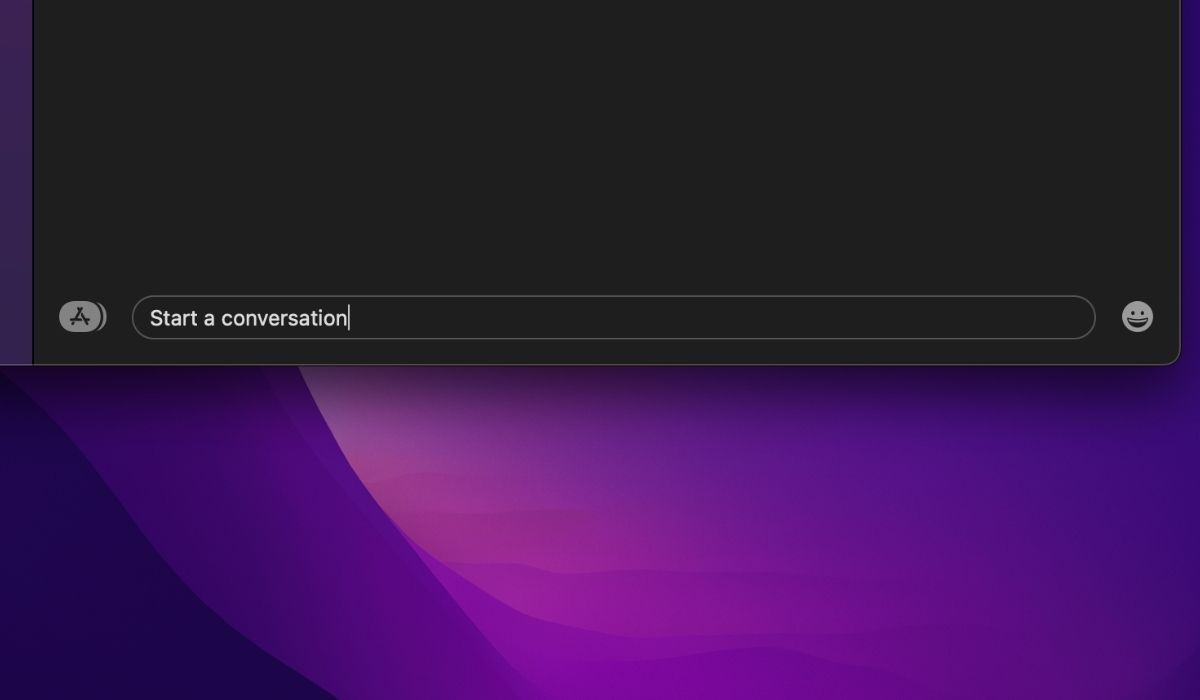 Start a Conversation on iMessage