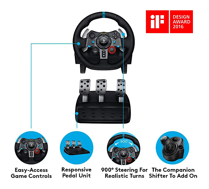 Logitech Racing Wheel Pedals Controls